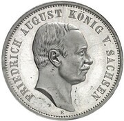 3 Mark - Frederick August III Pattern, Germany, 1913 reverse image