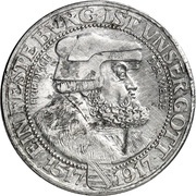 3 Mark - Frederick August III Aluminium pattern strike obverse image