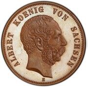 5 Mark - Albert 800 years house of Wettin; Kingdom of Saxony obverse image