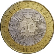 50 Schilling Johann Strauss obverse image