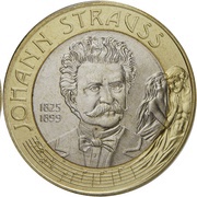 50 Schilling Johann Strauss, Austria, 1999 reverse image