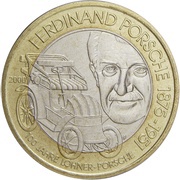 50 Schilling Ferdinand Porsche, Austria, 2000 reverse image