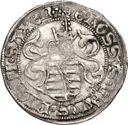 1 Zinsgroschen - Frederick III, John, and George Freiberg, Germany, 1500-1507 reverse image