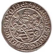 Zinsgroschen - Frederick III, John and George, Germany, 1507-1523 reverse image