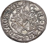 1 Zinsgroschen - Frederick III, John, and George Freiberg obverse image