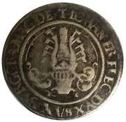 ¼ Guldengroschen - John Frederick Zwittertaler, Germany, 1539 reverse image