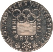 100 Schilling Innsbruck, Austria, 1974 reverse image