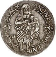 ½ Guldengroschen - Frederick III, Albert and John I, Germany, 1500 reverse image