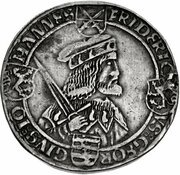 1 Guldengroschen ''Klappmützentaler'' - Frederick III, John I, and George, Germany, 1500-1507 obverse image