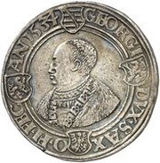1 Thaler - John Frederick I and George, Germany, 1534-1535 reverse image