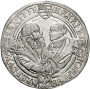 1 Thaler - John Frederick, Henry and John Ernest, Germany, 1540 reverse image