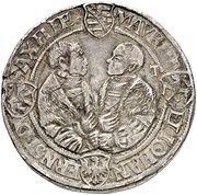 1 Thaler - John Frederick, Moritz and John Ernest, Germany, 1540-1542 reverse image