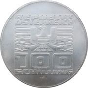 100 Schilling Schilling, Austria, 1975 reverse image