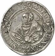 1 Thaler - John Frederick and Moritz, Germany, 1542 reverse image