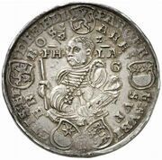 1 Thaler - John Frederick and Philip I, Germany, 1542 reverse image