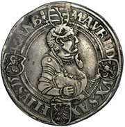 1 Thaler - John Frederick and Moritz, Germany, 1542-1547 reverse image
