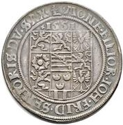 Thaler - John Frederick II, John William and John Frederick III obverse image