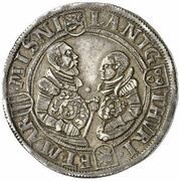 1 Thaler - John Frederick II, John William and John Frederick III, Germany, 1560 reverse image