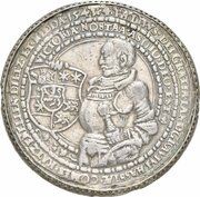 2 Thalers - Johann Friedrich and Philipp von Hessen, Germany, 1543-1545 reverse image