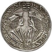 3 Thalers - John Frederick III, George and John, Germany, 1500-1507 reverse image