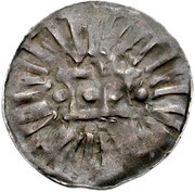 Denier, Germany, 985-1000 reverse image