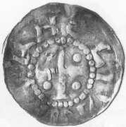 Denier - Bernard II Lunebourg ; main, Germany, 1011-1059 reverse image