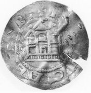 Denier - Bernard II Hiltagesburg, Germany, 1011-1059 reverse image