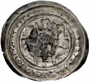 Denier Bracteate - Henry the Lion, Germany, 1142-1180 reverse image