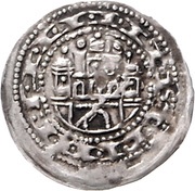 Denier - Bernhard III, Germany, 1180-1212 reverse image