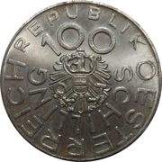 100 Schilling Johann Nestroy obverse image