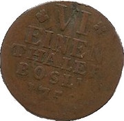 ⅙ Thaler - Alexander of Brandenburg-Ansbach, Germany, 1757-1758 reverse image