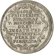 ⅛ Thaler - George Frederick Death obverse image