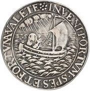 ½ Thaler - Luise Juliane of Erbach Death, Germany, 1670 reverse image