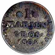 1 Mariengroschen - George William, Germany, 1802 reverse image