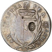 ⅔ Thaler - Philip I Countermarked Saxe-Gotha-Altenburg obverse image