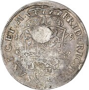⅔ Thaler - Philip I Countermarked Saxe-Gotha-Altenburg, Germany, 1647-1681 reverse image