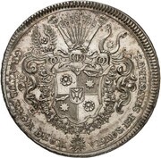 1 Thaler - Albert Wolfgang, Germany, 1748 reverse image