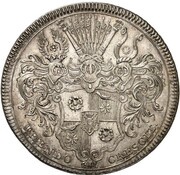 1 Thaler - William Frederick Ernest, Germany, 1748 reverse image