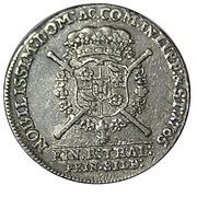 1 Thaler - William Frederick Ernest, Germany, 1765 reverse image