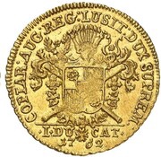 1 Ducat - William Frederick Ernest, Germany, 1762 reverse image