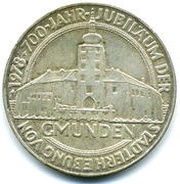 100 Schilling Gmunden, Austria, 1978 reverse image