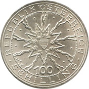 100 Schilling Schlacht von Dürnkrut obverse image
