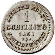 1 Sechsling, Germany, 1851 reverse image