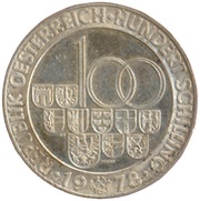 100 Schilling Arlberg-Tunnel obverse image