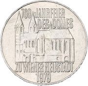 100 Schilling Dom zu Wiener Neustadt, Austria, 1979 reverse image
