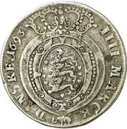 1 Krone - Christian V, Germany, 1692-1694 reverse image
