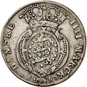 1 Krone - Christian V, Germany, 1693 reverse image