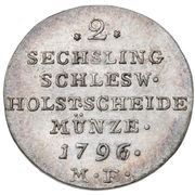 2 Sechsling - Christian VII reverse image