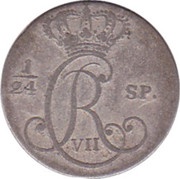 2½ Schilling Courant / 1⁄24 Speciesthaler - Christian VII obverse image