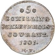 5 Schilling Courant / 1⁄12 Speciesthaler - Christian VII reverse image